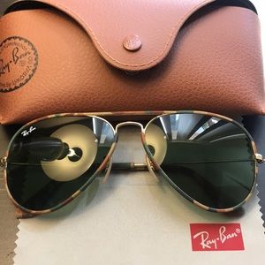 Rayban Aviator Camo / Gold Green classic Lens